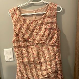 Vintage looking rose lacy dress